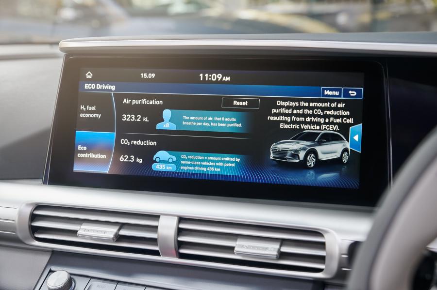 Детали интерьера Hyundai NEXO 2018 года  (AU) (фото 8 из 11)